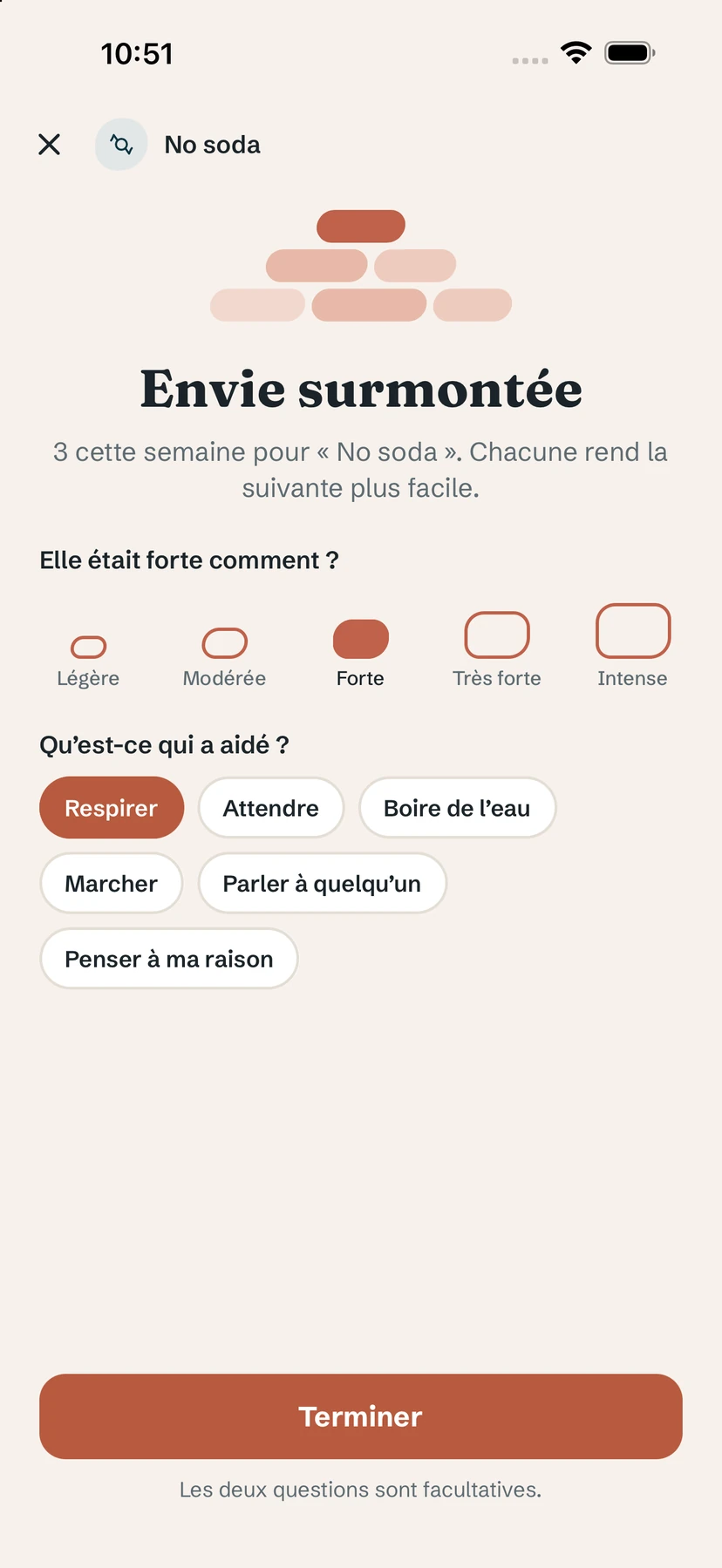 Écran Envie surmontée avec intensité et ce qui a aidé